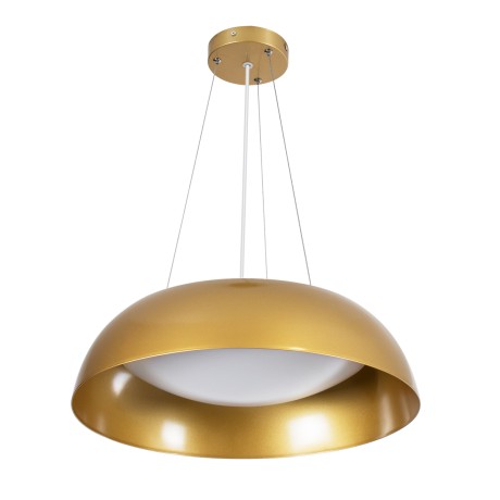 ANATOLIA  Κρεμαστή Πλαφονιέρα Οροφής LED CCT 60W 6900lm 120° AC 220-240V - Εναλλαγή Φωτισμού μέσω Τηλεχειριστηρίου All In One Ψυχρό 6000k+Φυσικό 4500k+Θερμό 2700k Dimmable Φ43cm - Χρυσό