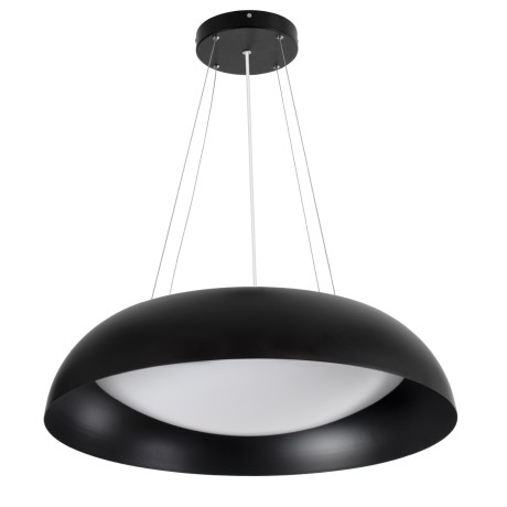 ANATOLIA  Κρεμαστή Πλαφονιέρα Οροφής LED CCT 75W 8625lm 120° AC 220-240V - Εναλλαγή Φωτισμού μέσω Τηλεχειριστηρίου All In One Ψυχρό 6000k+Φυσικό 4500k+Θερμό 2700k Dimmable Φ60cm - Μαύρο