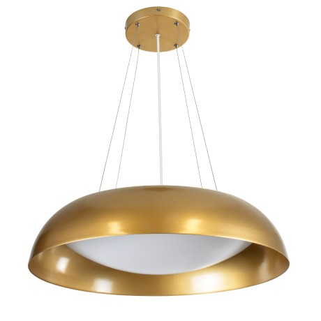 ANATOLIA  Κρεμαστή Πλαφονιέρα Οροφής LED CCT 75W 8625lm 120° AC 220-240V - Εναλλαγή Φωτισμού μέσω Τηλεχειριστηρίου All In One Ψυχρό 6000k+Φυσικό 4500k+Θερμό 2700k Dimmable Φ60cm - Χρυσό