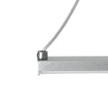 GLOBOSTAR® ROME  Μοντέρνο Κρεμαστό Φωτιστικό Οροφής LED 24W 2640lm 200° AC 220-240V IP20 Ρυθμιζόμενο Λευκό CCT με On/Off 2700K/4500K/6000K - Lumileds SMD Chip - Νίκελ Βούρτσας - Μ65.5 x Π4 x Υ33cm