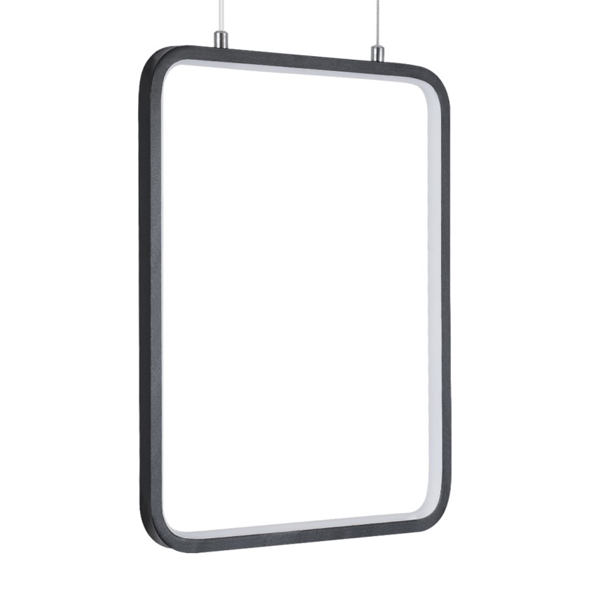 NEROBA  Κρεμαστό Φωτιστικό Οροφής Linear Design LED CCT 18W 1980lm 360° AC 220-240V - Εναλλαγή Φωτισμού μέσω Διακόπτη On/Off All In One Ψυχρό 6000k+Φυσικό 4500k+Θερμό 2700k Μ29 x Π2 x Υ36cm - Μαύρο