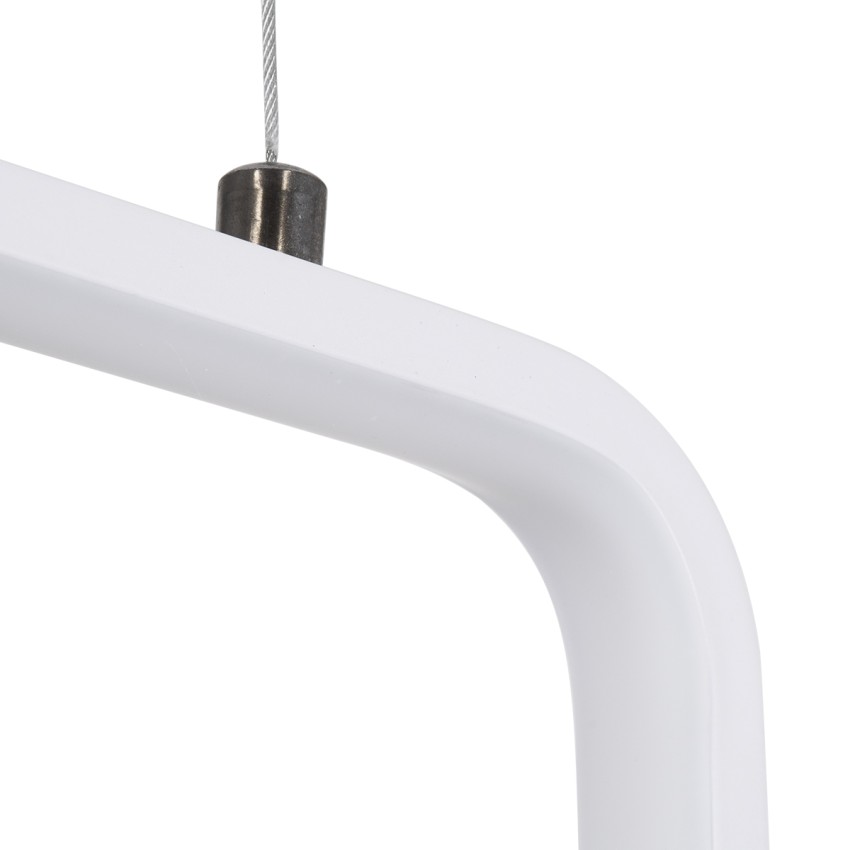 NEROBA  Κρεμαστό Φωτιστικό Οροφής Linear Design LED CCT 18W 1980lm 360° AC 220-240V - Εναλλαγή Φωτισμού μέσω Διακόπτη On/Off All In One Ψυχρό 6000k+Φυσικό 4500k+Θερμό 2700k Μ29 x Π2 x Υ36cm - Λευκό