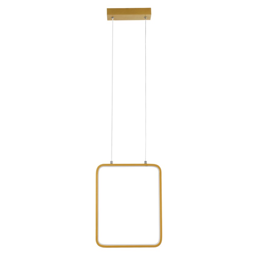 NEROBA  Κρεμαστό Φωτιστικό Οροφής Linear Design LED CCT 18W 1980lm 360° AC 220-240V - Εναλλαγή Φωτισμού μέσω Διακόπτη On/Off All In One Ψυχρό 6000k+Φυσικό 4500k+Θερμό 2700k Μ29 x Π2 x Υ36cm - Χρυσό Βούρτσας