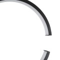 CEROBA  Κρεμαστό Φωτιστικό Οροφής Linear Design LED CCT 12W 1320lm 360° AC 220-240V - Εναλλαγή Φωτισμού μέσω Διακόπτη On/Off All In One Ψυχρό 6000k+Φυσικό 4500k+Θερμό 2700k Φ22 x Π2cm - Μαύρο