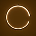 CEROBA  Κρεμαστό Φωτιστικό Οροφής Linear Design LED CCT 12W 1320lm 360° AC 220-240V - Εναλλαγή Φωτισμού μέσω Διακόπτη On/Off All In One Ψυχρό 6000k+Φυσικό 4500k+Θερμό 2700k Φ22 x Π2cm - Μαύρο