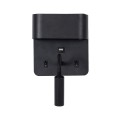 GLOBOSTAR® IBIS  Μοντέρνο Φωτιστικό Τοίχου - Απλίκα Ξενοδοχείου Reading Light με Φορτιστή USB 3A LED 10W 1100lm 36° & 360° AC 220-240V IP20 Φυσικό Λευκό 4500K - Bridgelux COB Chip & TÜV SÜD Driver - Μαύρο Ματ - Μ10 x Π6.1 x Υ18cm