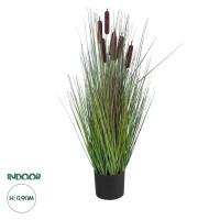 Τεχνητός Κήπος TYPHA ANGUSTIFOLIA GRASS  Τεχνητό Διακοσμητικό Φυτό Γρασίδι της Τύφας Υ90cm