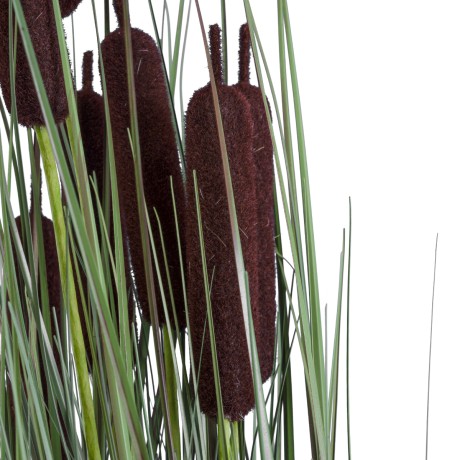 Τεχνητός Κήπος TYPHA ANGUSTIFOLIA GRASS  Τεχνητό Διακοσμητικό Φυτό Γρασίδι της Τύφας Υ90cm