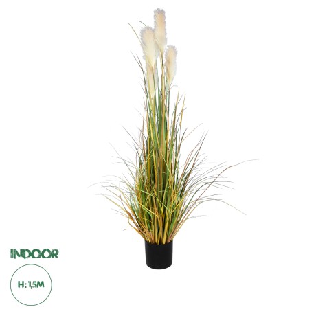 Τεχνητός Κήπος PAMPAS GRASS  Τεχνητό Διακοσμητικό Φυτό Γρασίδι της Πάμπας Υ150cm