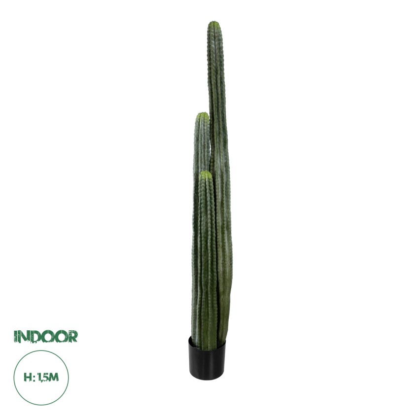Τεχνητός Κήπος CARNEGIEA CACTUS  Τεχνητό Διακοσμητικό Φυτό Κάκτος Σαγκουάρο Υ150cm