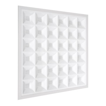 ZEUS  Χωνευτό LED Panel 60x60cm 48W 7440lm 120° CRI≥86Ra UGR<19 Anti-Glare Shield Diffuser AC 220-240V IP44 Μ60 x Π60 x Υ3.3cm - Ψυχρό Λευκό 6000K - Bridgelux High Lumen Chips - TÜV Certified Driver