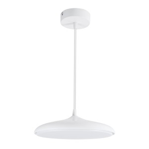 BARON  Κρεμαστή Πλαφονιέρα Οροφής LED CCT 12W 1440lm 120° AC 220-240V - Εναλλαγή Φωτισμού μέσω Διακόπτη On/Off All In One Ψυχρό 6000k+Φυσικό 4500k+Θερμό 2700k Φ25 x Υ8cm - Λευκό