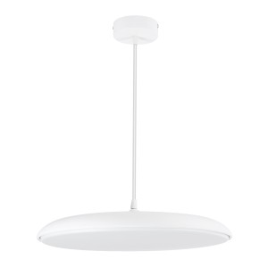 BARON  Κρεμαστή Πλαφονιέρα Οροφής LED CCT 24W 2880lm 120° AC 220-240V - Εναλλαγή Φωτισμού μέσω Διακόπτη On/Off All In One Ψυχρό 6000k+Φυσικό 4500k+Θερμό 2700k Φ40 x Υ10cm - Λευκό