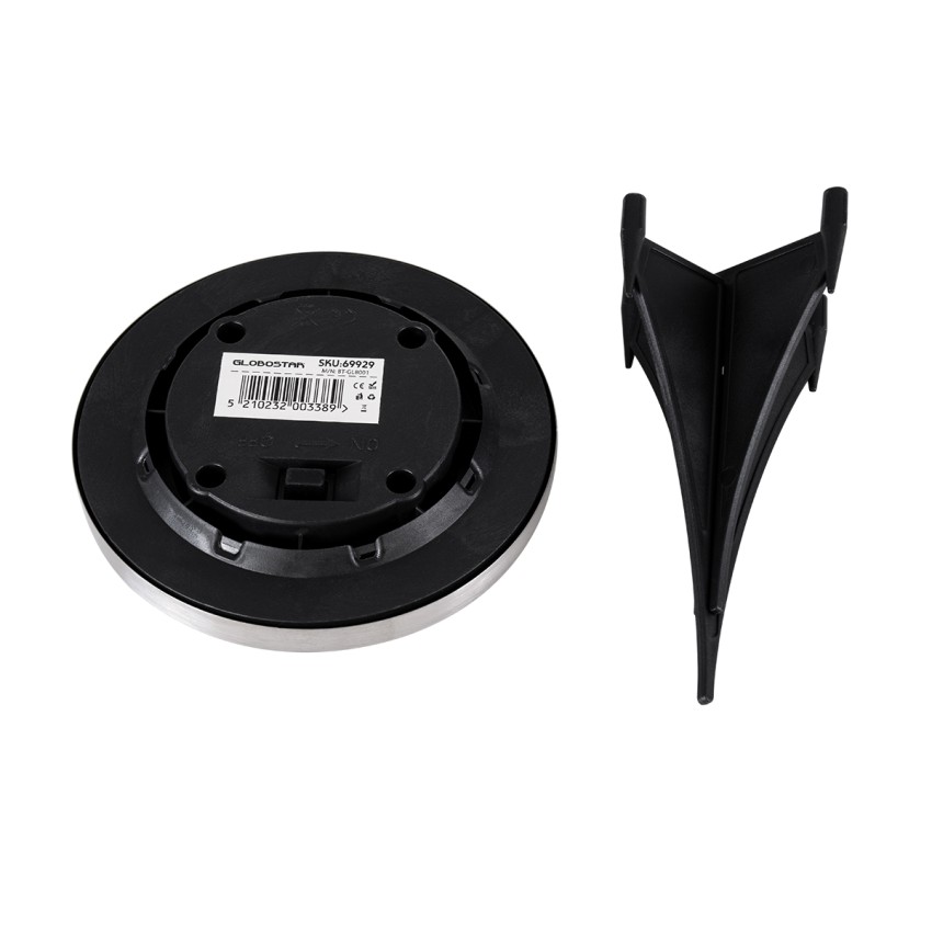 ΣΕΤ 4 Τεμαχίων Αυτόνομα Ηλιακά Φωτιστικά LED SMD 0.80W/Τεμ. 80lm/Τεμ. με Ενσωματωμένη Μπαταρία 600mAh - Φωτοβολταϊκό Πάνελ με Αισθητήρα Ημέρας-Νύχτας Αδιάβροχο IP65 Φανάρι Κήπου Στρογγυλό Ψυχρό Λευκό 6000K Φ12 x Υ13cm