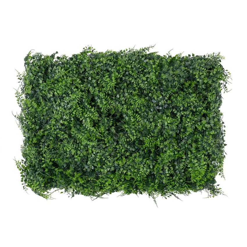 Συνθετικό Τεχνητό Διακοσμητικό Πάνελ Φυλλωσιάς - Κάθετος Κήπος Λέιλαντ - Νάνος Κισσός Πράσινο Μ60 x Υ40 x Π9cm