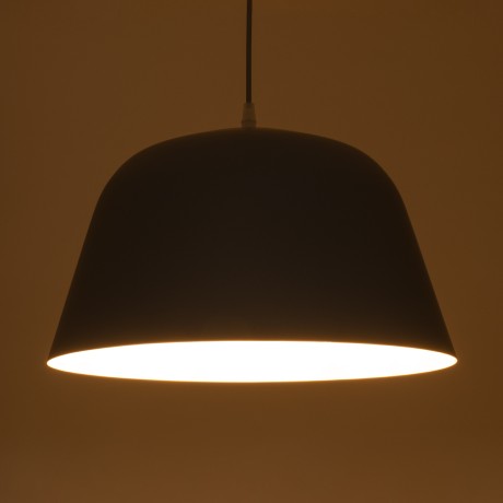 GLOBOSTAR® UPVALE  Μοντέρνο Κρεμαστό Φωτιστικό Οροφής με Ντουί 1 x E27 AC 220-240V IP20 - Γκρι & Λευκό - Μ40 x Π40 x Υ24cm