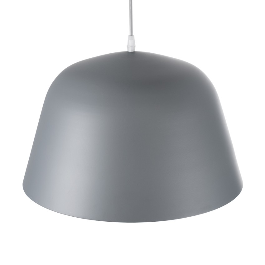 GLOBOSTAR® UPVALE  Μοντέρνο Κρεμαστό Φωτιστικό Οροφής με Ντουί 1 x E27 AC 220-240V IP20 - Γκρι & Λευκό - Μ40 x Π40 x Υ24cm