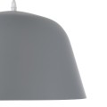 GLOBOSTAR® UPVALE  Μοντέρνο Κρεμαστό Φωτιστικό Οροφής με Ντουί 1 x E27 AC 220-240V IP20 - Γκρι & Λευκό - Μ40 x Π40 x Υ24cm