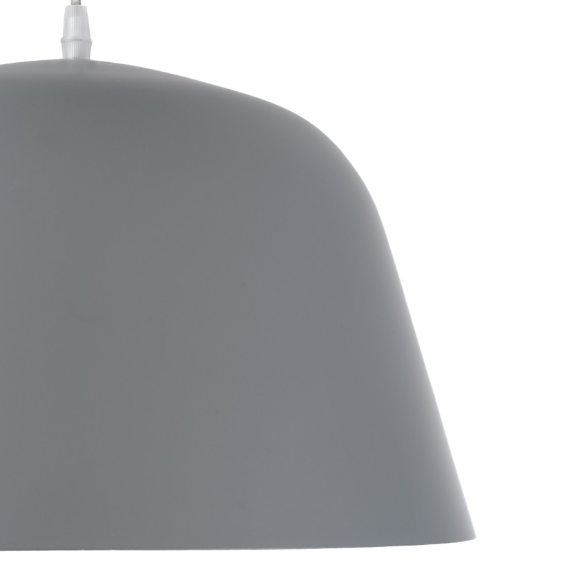 GLOBOSTAR® UPVALE  Μοντέρνο Κρεμαστό Φωτιστικό Οροφής με Ντουί 1 x E27 AC 220-240V IP20 - Γκρι & Λευκό - Μ40 x Π40 x Υ24cm