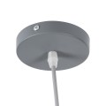 GLOBOSTAR® UPVALE  Μοντέρνο Κρεμαστό Φωτιστικό Οροφής με Ντουί 1 x E27 AC 220-240V IP20 - Γκρι & Λευκό - Μ40 x Π40 x Υ24cm