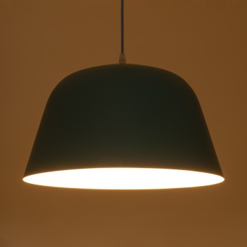 GLOBOSTAR® UPVALE  Μοντέρνο Κρεμαστό Φωτιστικό Οροφής με Ντουί 1 x E27 AC 220-240V IP20 - Γαλάζιο & Λευκό - Μ40 x Π40 x Υ24cm
