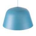 GLOBOSTAR® UPVALE  Μοντέρνο Κρεμαστό Φωτιστικό Οροφής με Ντουί 1 x E27 AC 220-240V IP20 - Γαλάζιο & Λευκό - Μ40 x Π40 x Υ24cm
