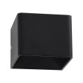 CIRCOA  Φωτιστικό Τοίχου - Απλίκα Αρχιτεκτονικού Φωτισμού Εσωτερικού/Εξωτερικού Χώρου Up & Down LED 10W 1056lm 60° AC 220-240V IP44 Μ10 x Π8 x Υ10cm - Θερμό Λευκό 2700K - Μαύρο - Bridgelux Chip