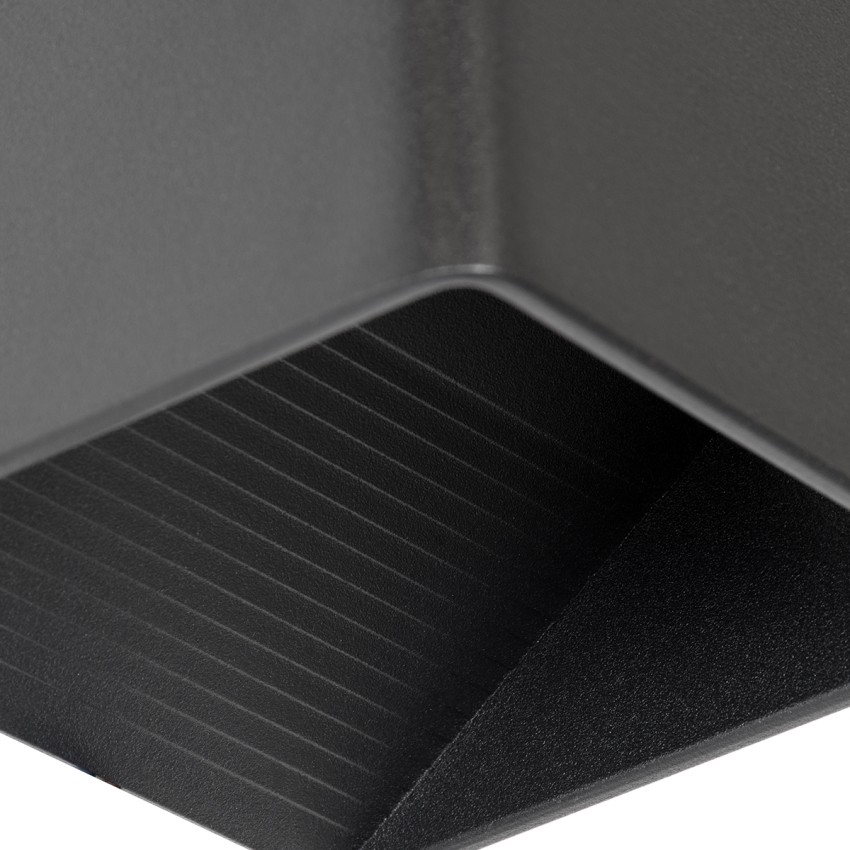 CIRCOA  Φωτιστικό Τοίχου - Απλίκα Αρχιτεκτονικού Φωτισμού Εσωτερικού/Εξωτερικού Χώρου Up & Down LED 10W 1056lm 60° AC 220-240V IP44 Μ10 x Π8 x Υ10cm - Θερμό Λευκό 2700K - Μαύρο - Bridgelux Chip