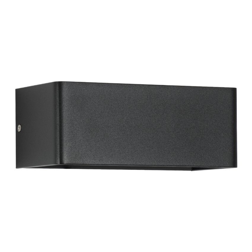 CIRCOA  Φωτιστικό Τοίχου - Απλίκα Αρχιτεκτονικού Φωτισμού Εσωτερικού/Εξωτερικού Χώρου Up & Down LED 10W 1080lm 60° AC 220-240V IP44 Μ20 x Π8 x Υ10cm - Θερμό Λευκό 2700K - Μαύρο - Bridgelux Chip