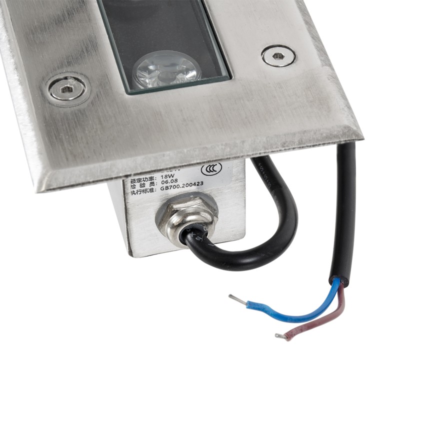 UNDERGROUND-REMVI  Χωνευτό Φωτιστικό Wall Washer Δαπέδου LED 18W 1440lm 10° DC 24V Αδιάβροχο IP68 L100 x W9 x H7.2cm Πράσινο - Ανοξείδωτο Ατσάλι