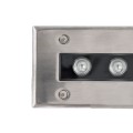UNDERGROUND-REMVI  Χωνευτό Φωτιστικό Wall Washer Δαπέδου LED 18W 1440lm 10° DC 24V Αδιάβροχο IP68 L100 x W9 x H7.2cm Πράσινο - Ανοξείδωτο Ατσάλι