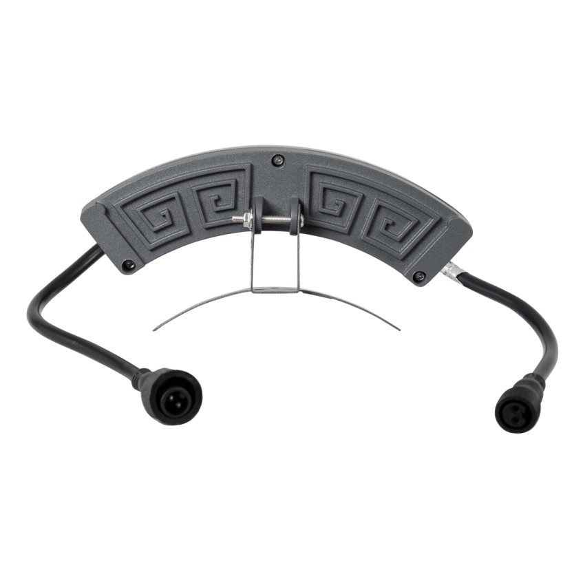 GLOBOSTAR® TREELIGHT-E  Κυρτή Μπάρα Φωτισμού Wall Washer για Φυτά - Δέντρα LED 6W 690lm 15° DC 24V Αδιάβροχο IP65 Φυσικό Λευκό 4500K Dimmable - Γκρι Ανθρακί - Μ17.5 x Π4.5 x Υ8cm