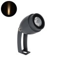 GLOBOSTAR® TREELIGHT-TREEGAL  Σποτ Φωτισμού για Φυτά - Δέντρα με Βάση Μπετού & Κορμού LED 3W 330lm 15° DC 24V Αδιάβροχο IP65 Θερμό Λευκό 2700K Dimmable - Γκρι Ανθρακί - Μ5 x Π5 x Υ14.7cm