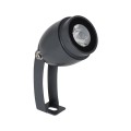 GLOBOSTAR® TREELIGHT-TREEGAL  Σποτ Φωτισμού για Φυτά - Δέντρα με Βάση Μπετού & Κορμού LED 3W 330lm 15° DC 24V Αδιάβροχο IP65 Θερμό Λευκό 2700K Dimmable - Γκρι Ανθρακί - Μ5 x Π5 x Υ14.7cm