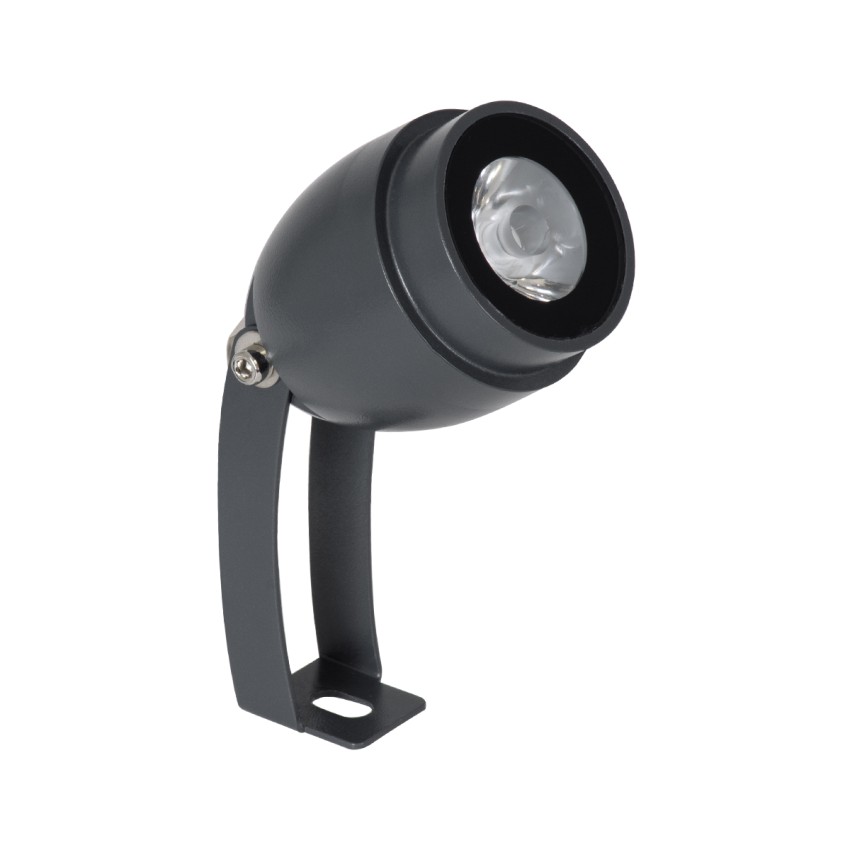 GLOBOSTAR® TREELIGHT-TREEGAL  Σποτ Φωτισμού για Φυτά - Δέντρα με Βάση Μπετού & Κορμού LED 3W 330lm 15° DC 24V Αδιάβροχο IP65 Θερμό Λευκό 2700K Dimmable - Γκρι Ανθρακί - Μ5 x Π5 x Υ14.7cm