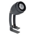 GLOBOSTAR® TREELIGHT-TREEGAL  Σποτ Φωτισμού για Φυτά - Δέντρα με Βάση Μπετού & Κορμού LED 3W 330lm 15° DC 24V Αδιάβροχο IP65 Θερμό Λευκό 2700K Dimmable - Γκρι Ανθρακί - Μ5 x Π5 x Υ14.7cm