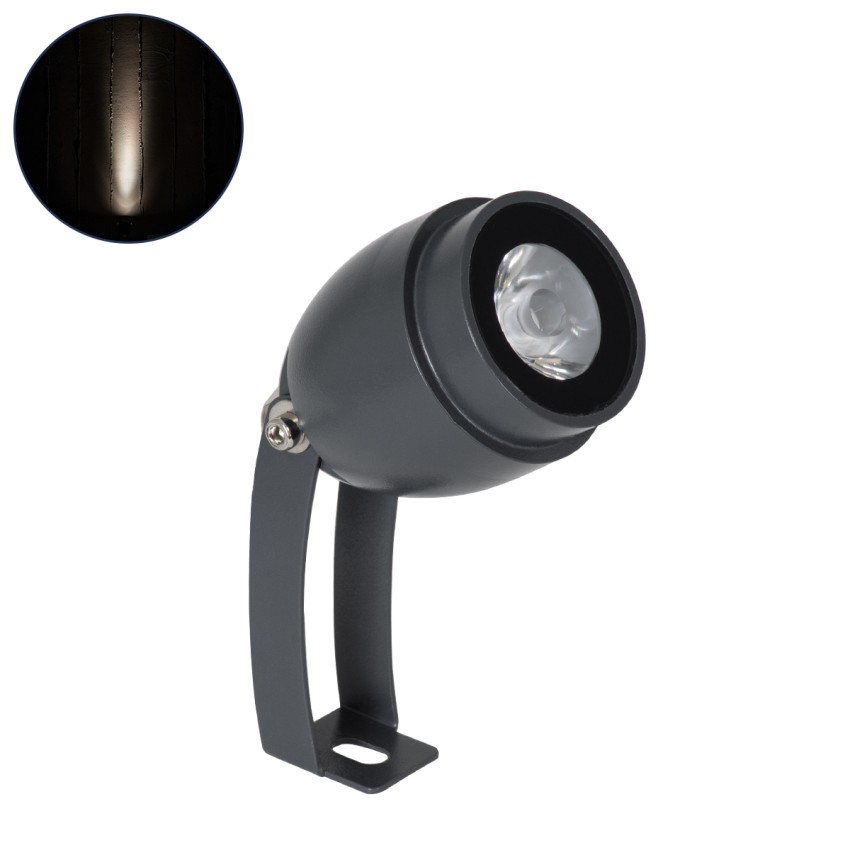 TREELIGHT-TREEGAL  Σποτ Φωτισμού Ειδικό για Φυτά - Δέντρα με Βάση Μπετού & Κορμού LED 3W 345lm 15° DC 24V Αδιάβροχο IP67 Φ5 x Υ14.7cm Φυσικό Λευκό 4500K - Γκρι Ανθρακί