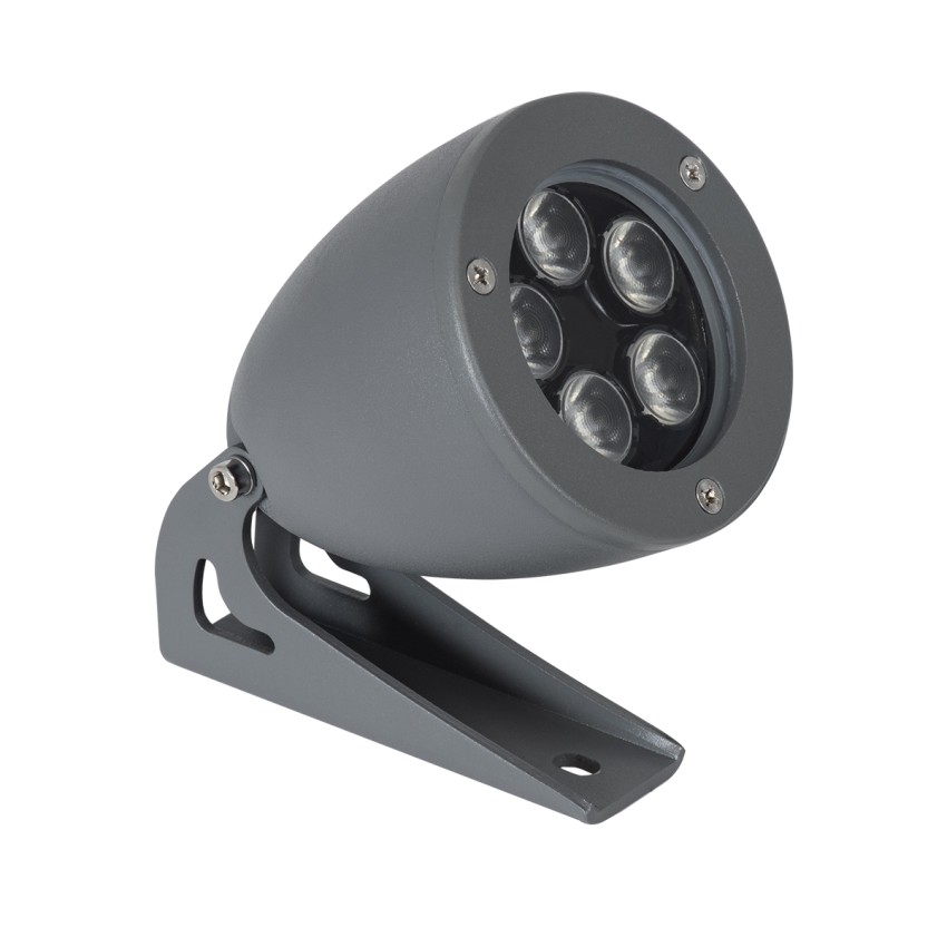 GLOBOSTAR® TREELIGHT-TREESPO  Σποτ Φωτισμού για Φυτά - Δέντρα LED 12W 1320lm 15° DC 24V Αδιάβροχο IP65 Θερμό Λευκό 2700K Dimmable - Γκρι Ανθρακί - Μ9 x Π11 x Υ9cm