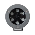 GLOBOSTAR® TREESPO  Φωτιστικό Σποτ για Φυτά - Δέντρα LED 12W 1260lm 15° DC 24V Αδιάβροχο IP67 Πολύχρωμο RGBW Dimmable DMX512 - Bridgelux SMD Chip - Γκρι Ανθρακί - Μ9 x Π11 x Υ9cm