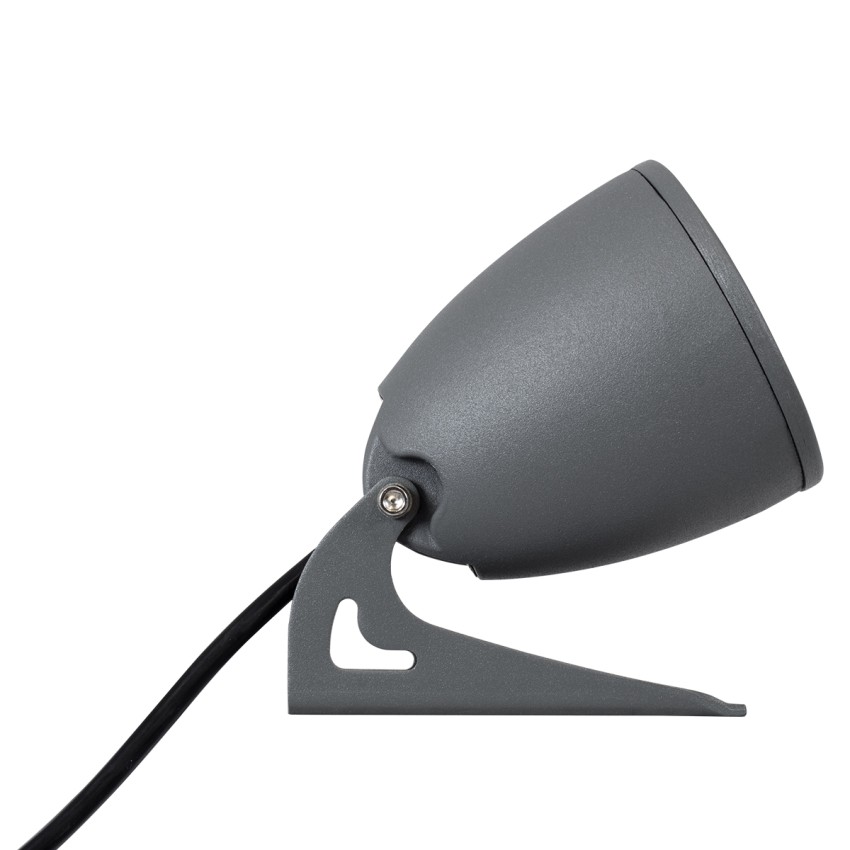 GLOBOSTAR® TREESPO  Φωτιστικό Σποτ για Φυτά - Δέντρα LED 12W 1260lm 15° DC 24V Αδιάβροχο IP67 Πολύχρωμο RGBW Dimmable DMX512 - Bridgelux SMD Chip - Γκρι Ανθρακί - Μ9 x Π11 x Υ9cm
