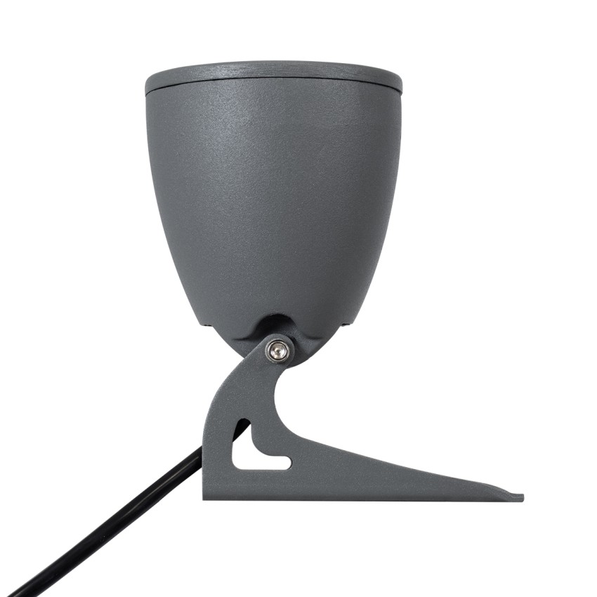 GLOBOSTAR® TREESPO  Φωτιστικό Σποτ για Φυτά - Δέντρα LED 12W 1260lm 15° DC 24V Αδιάβροχο IP67 Πολύχρωμο RGBW Dimmable DMX512 - Bridgelux SMD Chip - Γκρι Ανθρακί - Μ9 x Π11 x Υ9cm