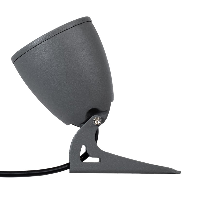GLOBOSTAR® TREESPO  Φωτιστικό Σποτ για Φυτά - Δέντρα LED 12W 1260lm 15° DC 24V Αδιάβροχο IP67 Πολύχρωμο RGBW Dimmable DMX512 - Bridgelux SMD Chip - Γκρι Ανθρακί - Μ9 x Π11 x Υ9cm