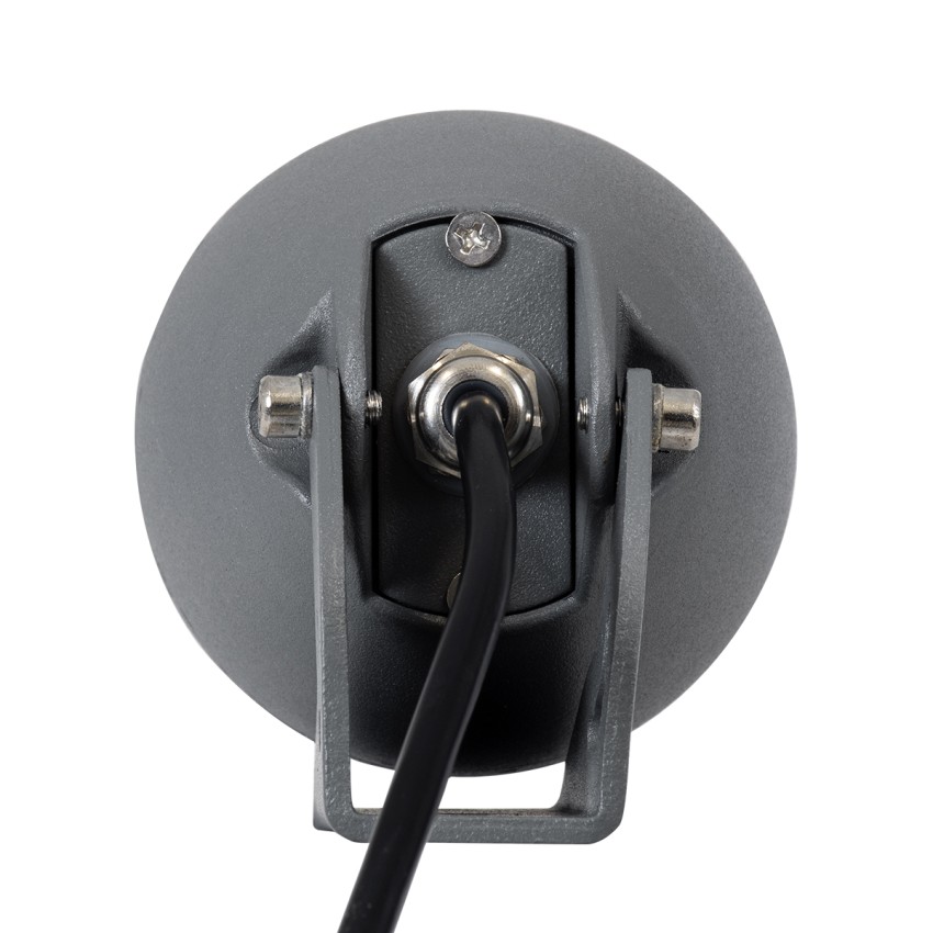 GLOBOSTAR® TREESPO  Φωτιστικό Σποτ για Φυτά - Δέντρα LED 12W 1260lm 15° DC 24V Αδιάβροχο IP67 Πολύχρωμο RGBW Dimmable DMX512 - Bridgelux SMD Chip - Γκρι Ανθρακί - Μ9 x Π11 x Υ9cm