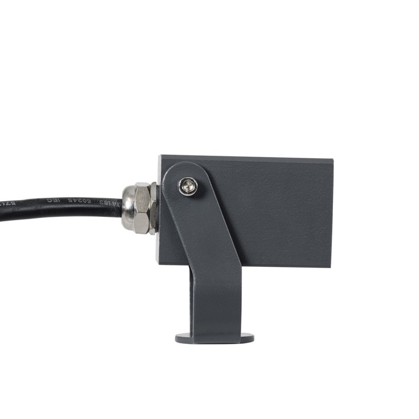 GLOBOSTAR® TREELIGHT-TREEMARO  Σποτ Φωτισμού για Φυτά - Δέντρα LED 3W 330lm 8° DC 24V Αδιάβροχο IP65 Θερμό Λευκό 2700K Dimmable - Γκρι Ανθρακί - Μ3.5 x Π6.4 x Υ10cm