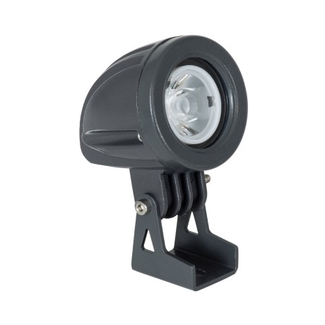 GLOBOSTAR® TREELIGHT-TREEDITA  Σποτ Φωτισμού για Φυτά - Δέντρα LED 3W 330lm 8° DC 24V Αδιάβροχο IP65 Θερμό Λευκό 2700K Dimmable - Γκρι Ανθρακί - Μ5.7 x Π6.5 x Υ9.8cm