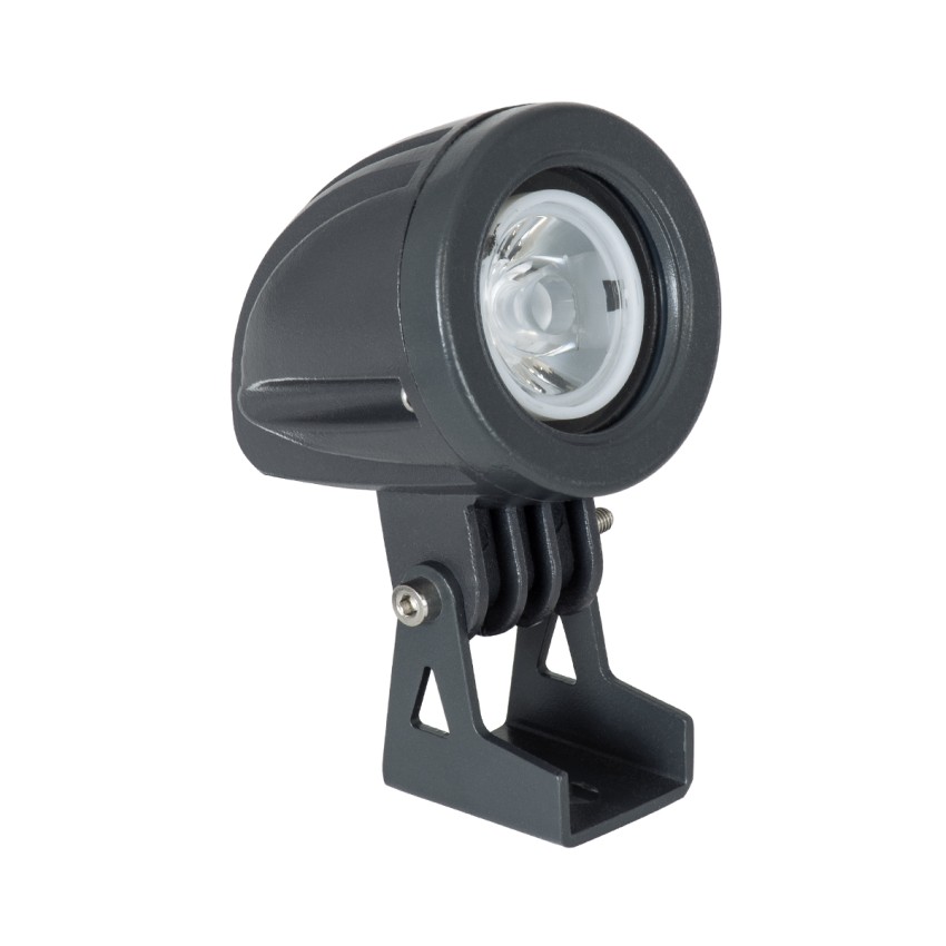 GLOBOSTAR® TREELIGHT-TREEDITA  Σποτ Φωτισμού για Φυτά - Δέντρα LED 3W 330lm 8° DC 24V Αδιάβροχο IP65 Θερμό Λευκό 2700K Dimmable - Γκρι Ανθρακί - Μ5.7 x Π6.5 x Υ9.8cm