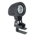GLOBOSTAR® TREELIGHT-TREEDITA  Σποτ Φωτισμού για Φυτά - Δέντρα LED 3W 330lm 8° DC 24V Αδιάβροχο IP65 Θερμό Λευκό 2700K Dimmable - Γκρι Ανθρακί - Μ5.7 x Π6.5 x Υ9.8cm