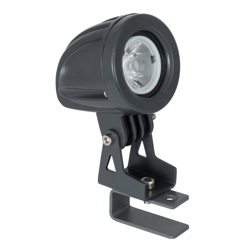 GLOBOSTAR® TREELIGHT-TREEDITA  Σποτ Φωτισμού για Φυτά - Δέντρα LED 3W 330lm 8° DC 24V Αδιάβροχο IP65 Θερμό Λευκό 2700K Dimmable - Γκρι Ανθρακί - Μ5.7 x Π6.5 x Υ9.8cm