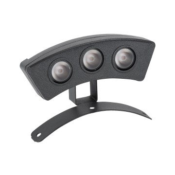 GLOBOSTAR® TREELIGHT-E  Κυρτή Μπάρα Φωτισμού Wall Washer για Φυτά - Δέντρα LED 3W 315lm 15° DC 24V Αδιάβροχο IP65 Πορτοκαλί 2200K Dimmable - Γκρι Ανθρακί - Μ11 x Π3 x Υ8cm