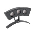 GLOBOSTAR® TREELIGHT-E  Κυρτή Μπάρα Φωτισμού Wall Washer για Φυτά - Δέντρα LED 3W 330lm 15° DC 24V Αδιάβροχο IP65 Θερμό Λευκό 2700K Dimmable - Γκρι Ανθρακί - Μ11 x Π3 x Υ8cm